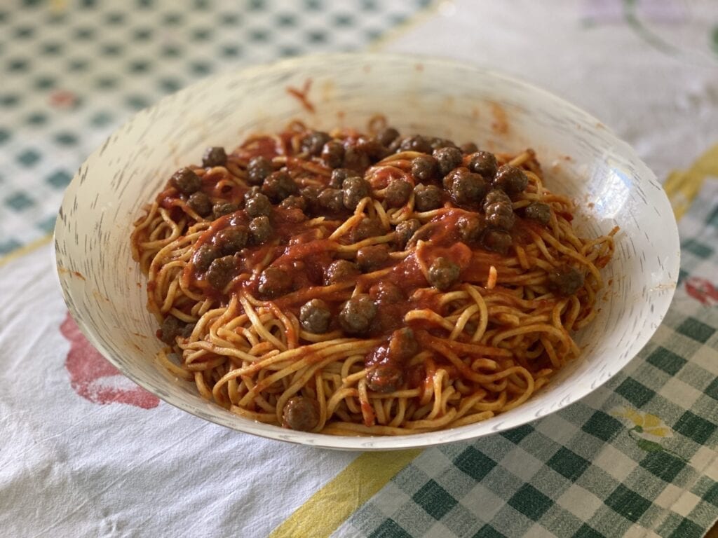Chitarra Con Polpettine