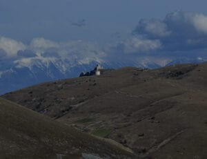 Driving to Calascio