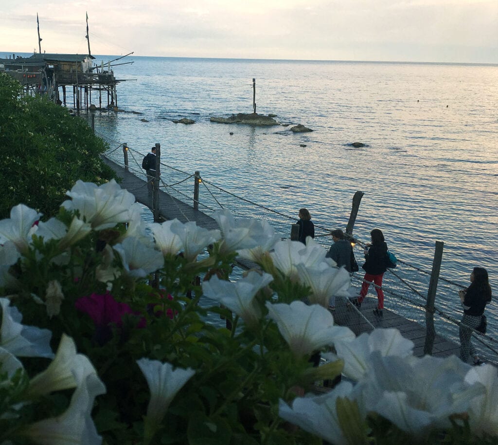 Trabocco dining Abruzzo