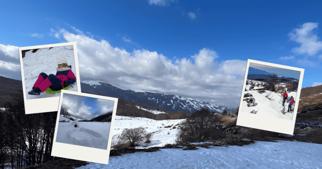 Kids Sledging & Snowshoe Adventures in Abruzzo
