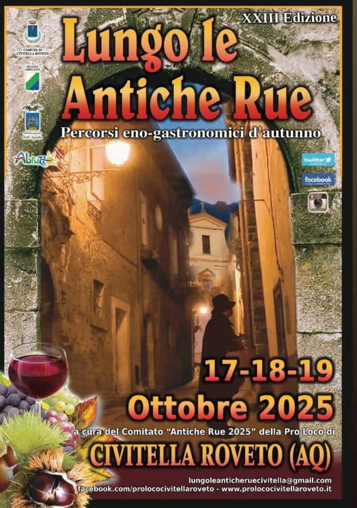 Le Antiche Rue a Civitella Roveto 2025