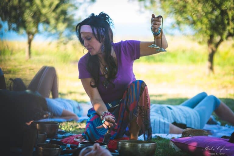Yoga in the lavender Abruzzo