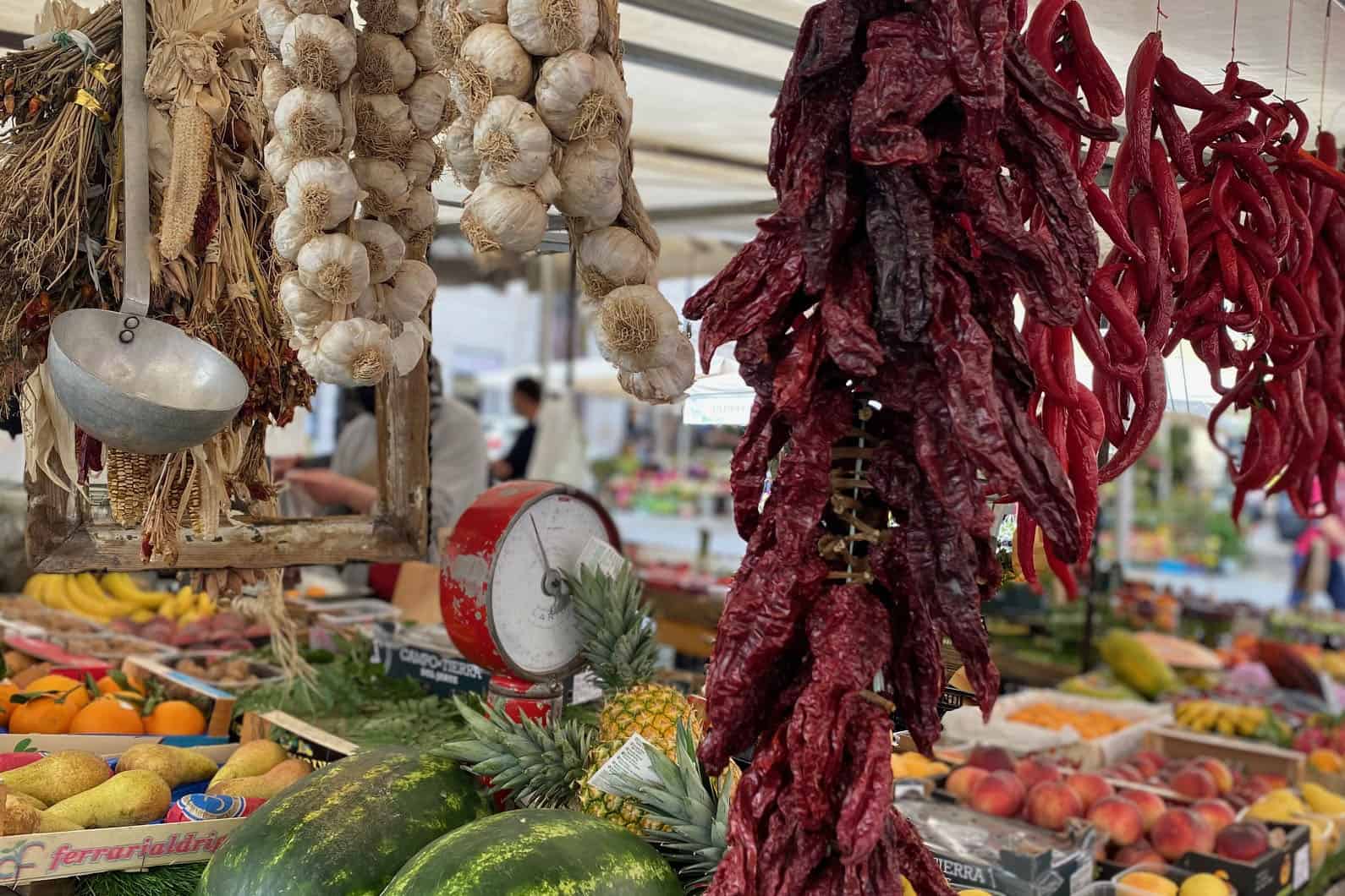 Market scene in Teramo province