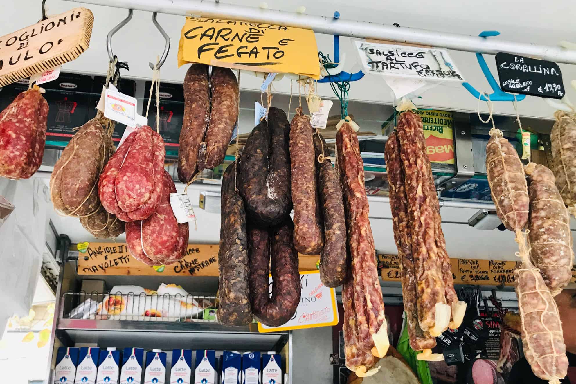 Market detail in L'Aquila province